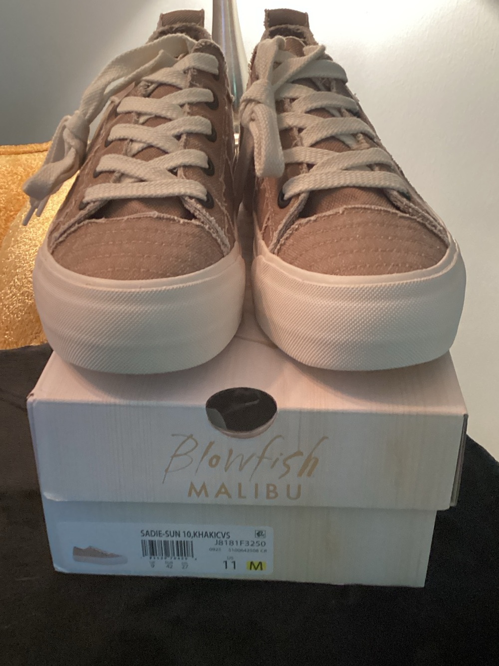 Blowfish Low-Top Sneakers in Khaki with White Sole